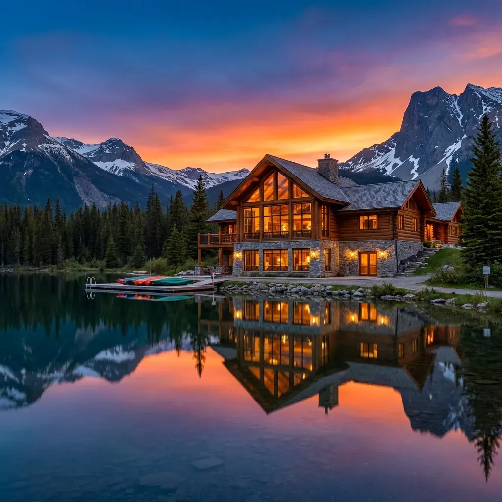 Luxury lakeside lodge concierge booking near Custer State Park